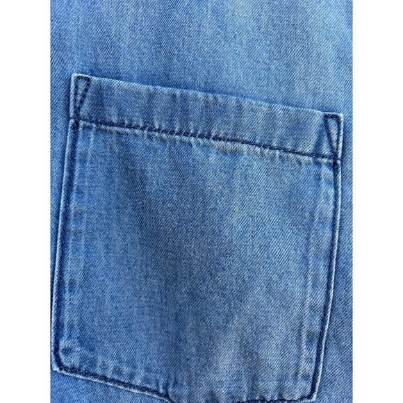 Cheap Monday Anti Denim Dress, Button‎ Down, Back Cut Out, Sz 36 (4) - Picture 3 of 9